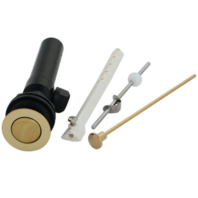 Kingston Brass Plastic Pop-Up Bathroom Sink Drain with Overflow