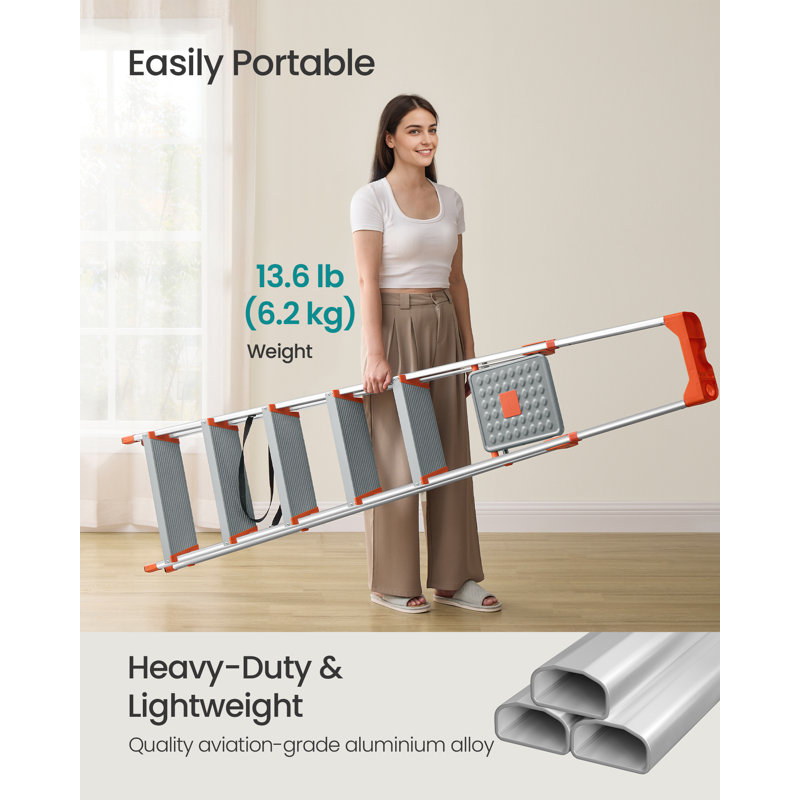 Aluminium Step Ladder, Grey