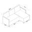Canapé modulaire Aybuke, gris