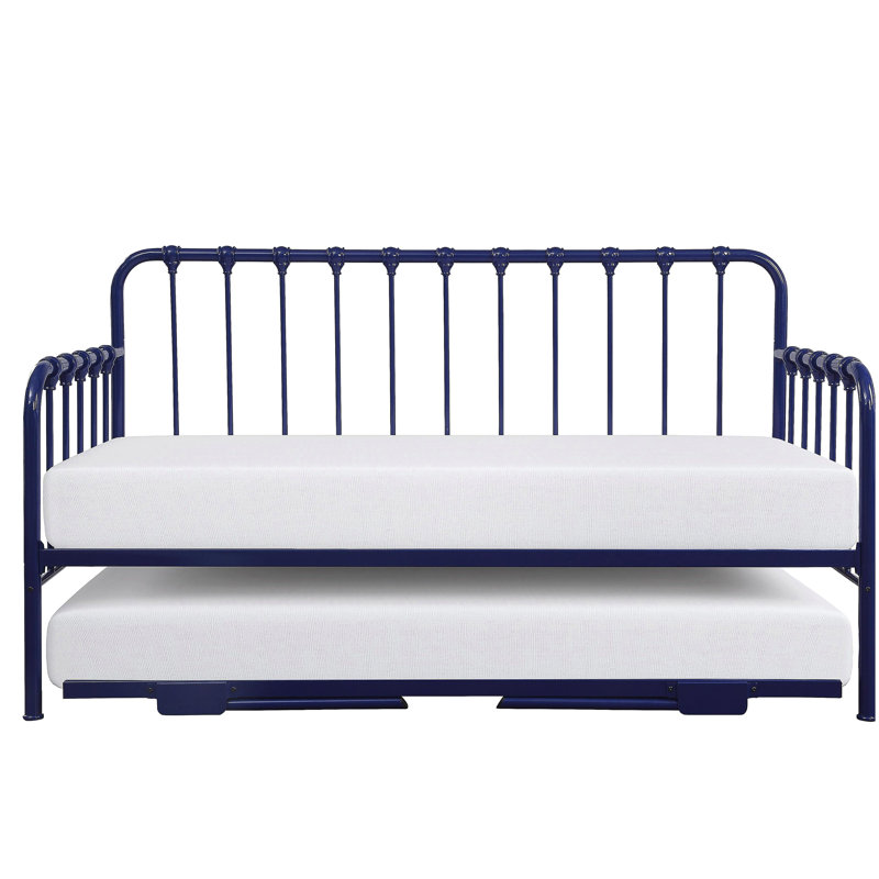 Lit de jour avec lit gigogne relevable 1pc, Marine