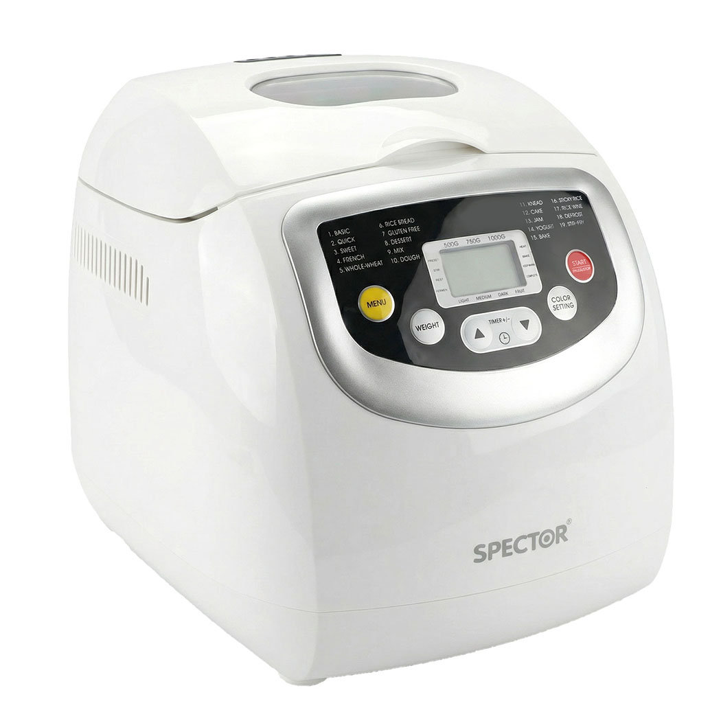 Sploaf Spector Bread Maker 2lb Loaf Machine with 19 Programmer Timer 3 Crust ...