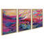 Ensemble d'art mural sur toile encadré "Ev Brush Brush 90 A, B and C" par Jessi Raulet d'Ettavee