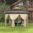 Gazebo with 6 Zippered Mesh Netting