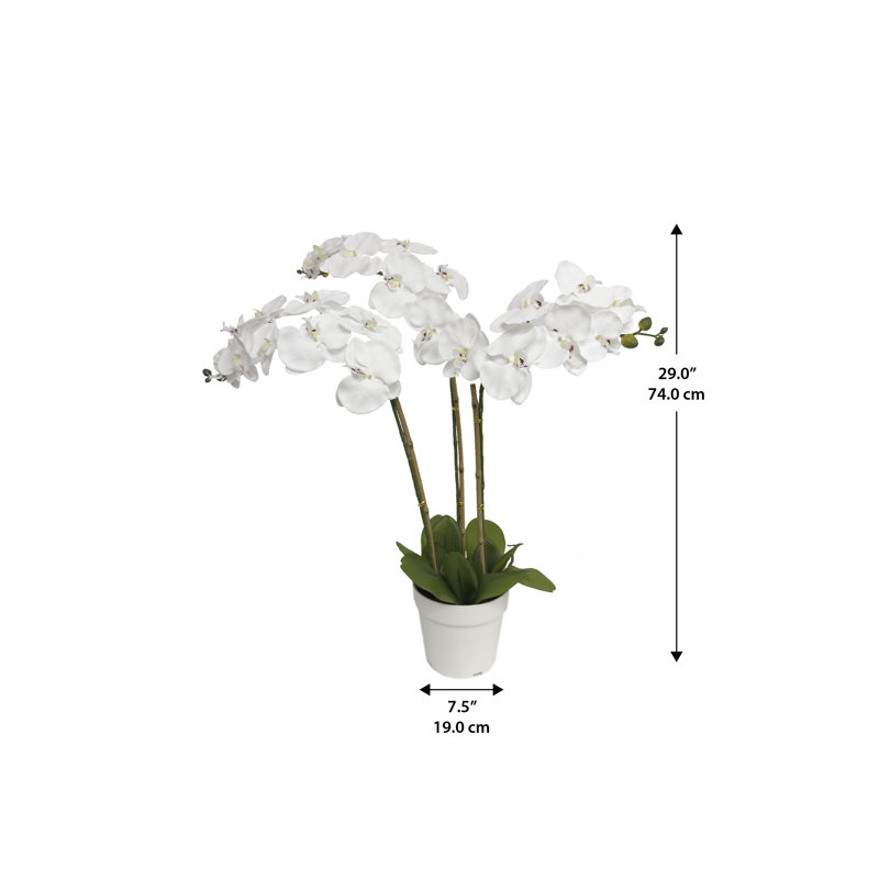 Triple pot de fleurs décoratif décoratif 29 po Algreen