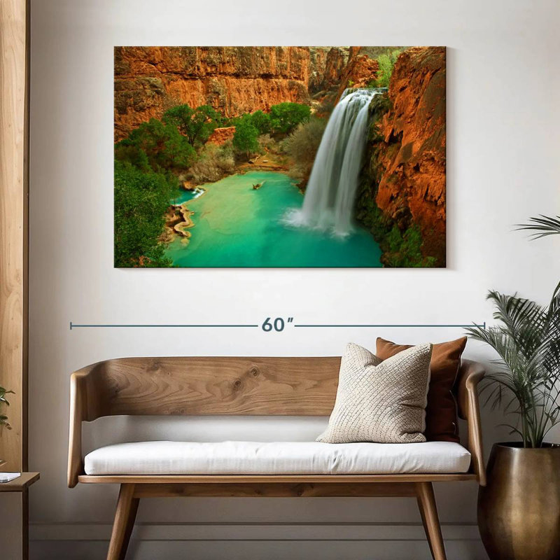 Havasu Falls dans le Grand Canyon, H 32 po x l 48 po