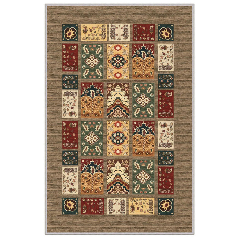 Premium 3D Printed Area Rug, 5.2 x 7.5 Feet, 100% Polyester, 650 g/m² | Antibacterial, Non-Slip PVC Dot Underside, Machine Washable | Ideal for Living Room, Bedroom & Home Decor, Soft Pile Height: 0.3 Inches