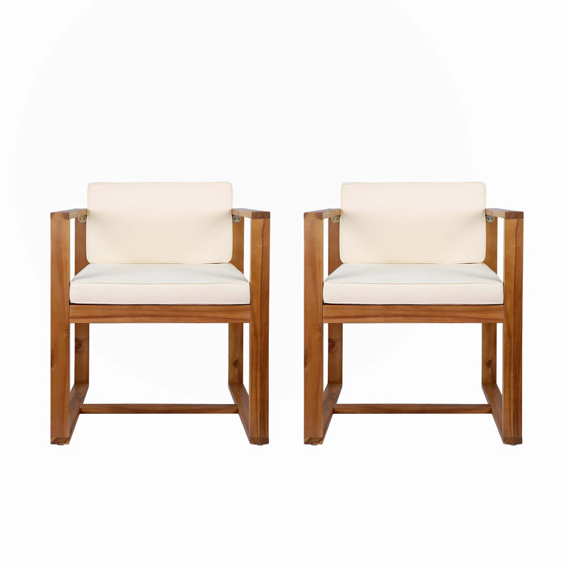 Chaises de salle à manger, Brun, Beige