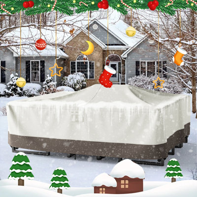 High-Quality 600D Oxford Fabric Outdoor Furniture Cover With Handles And Storage Bag