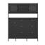 Range-chaussures multifonctionnel avec tablette de rangement et 6 tiroirs rabattables-115069455