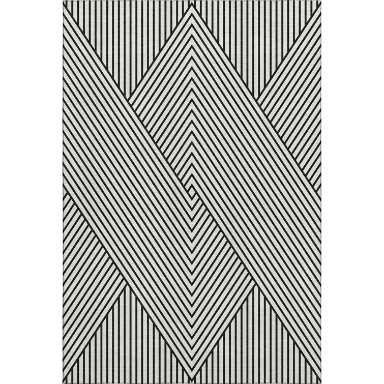 Premium Machine Washable Prisco White Rug