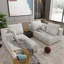 Canapé d'angle, canapé modulaire, canapé modulaire, canapé-lit, fabriqué en éponge haute densité et tissu moelleux doux, avec plusieurs combinaisons disponibles-141902398