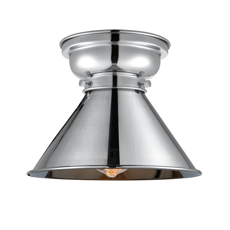 Chesterhill Flush Mount, Polished Chrome, 6 Watt Vinage LED Bulb
