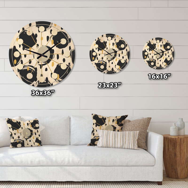 Solid Wood Wall Clock, Medium