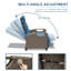 Fauteuil inclinable pour le confort extérieur - réglable, rouille, coussin bleu marine de 6,8 po d'épaisseur, bleu, réglable