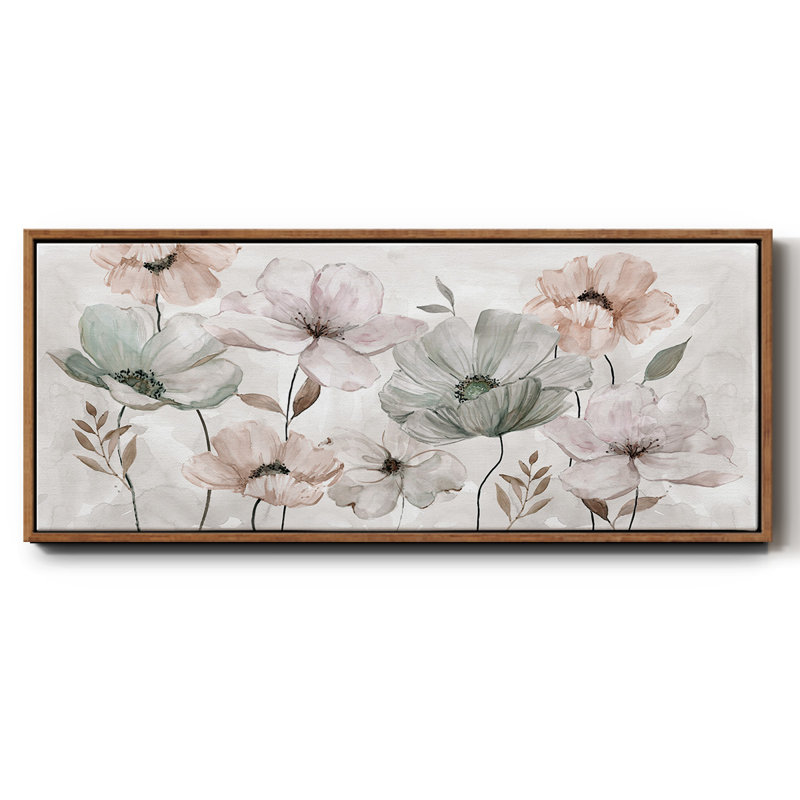 «Blush Garden», toile encadrée, H 8 po x l 20 po