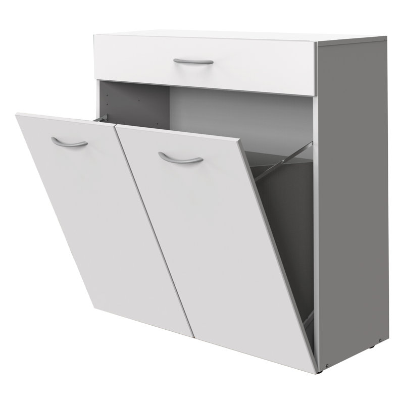 Alfrik Solid Wood 80cm W 1 - Drawer Chest of Drawers, White