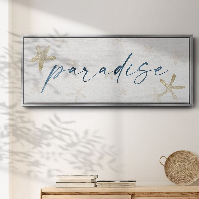 Paradise- Framed Canvas, 24" H x 60" W