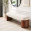 Banc de salle à manger rembourré, structure en caoutchouc et contreplaqué-1743363824