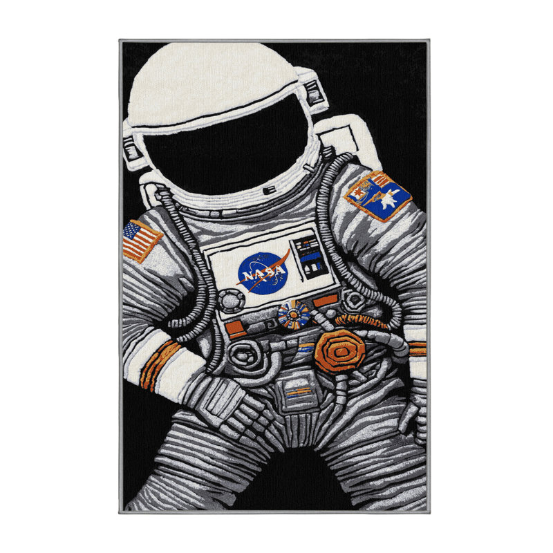 Tapis gris lavable à la machine, Rectangulaire 8 pi x 10 pi