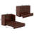 Fabiano Storage Murphy Bed with 6" Mattress, Storage and Built-in Charger-923300004-805973672