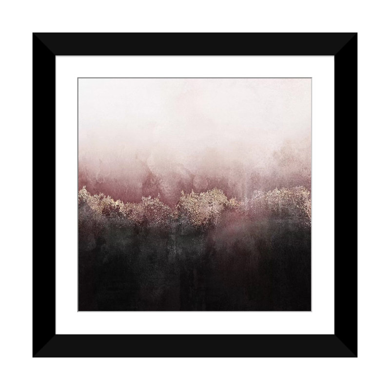 «Sky», reproduction sur toile, Papier d'art encadré noir, Blanc, H 24 po x l 24 po x P 1 po