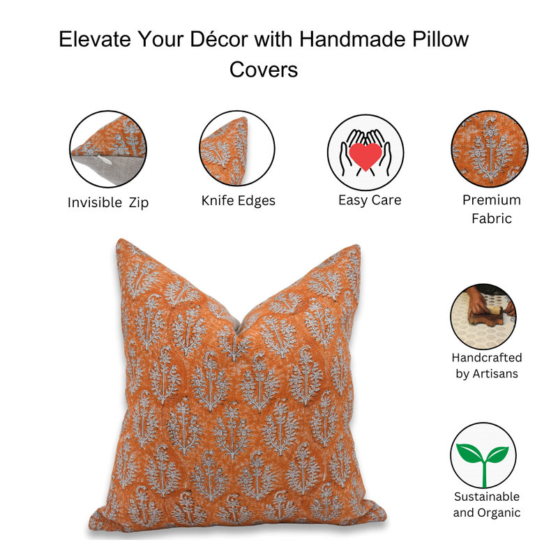 Linen Square Indoor/Outdoor Pillow Cover, 18" x 18"