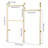 Heavy Duty  Rustic  Metal  Garment  Frame for  Bedroom, Living  room (Gold)