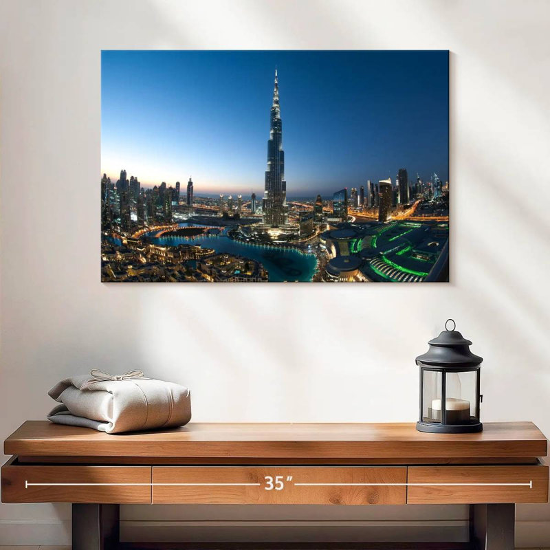 Dubai City Opulence, 16" H x 24" W