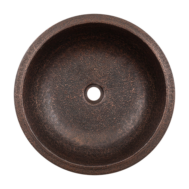 Terra Firma 18'' L Bathroom Sink, Dark Brown