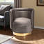 Fauteuil demi-tonneau pivotant avec repose-pieds Krishaun-1324883296