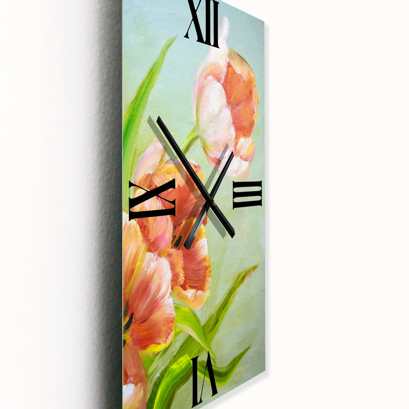 Horloge murale tulipes, Petit