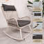 Chaise berçante pour l'extérieur avec coussin Hubhalsun-1436300593