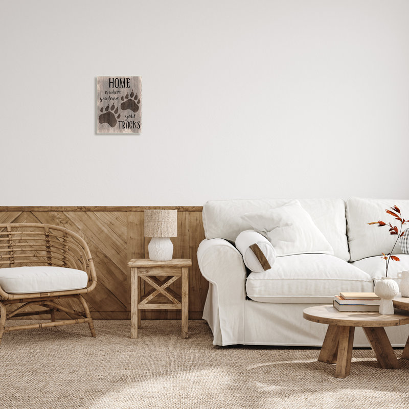 Art mural sur toile tendue surdimensionné Home, H 15 po x l 10 po x P 0,5 po