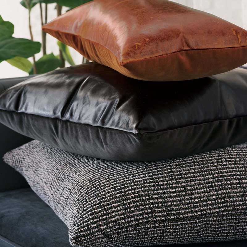 Tudor Lumbar Pillow Cover & Insert, Cognac