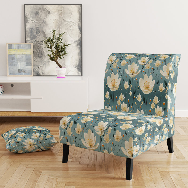 Fauteuil de chambre rembourré Essence Petals Blooms