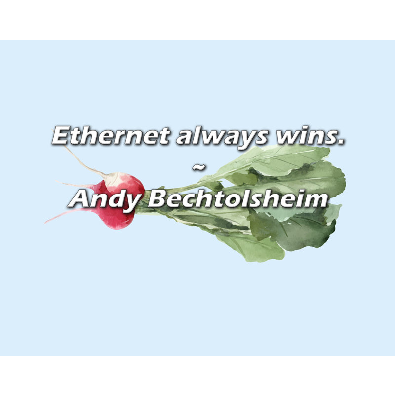 Andy Bechtolsheim Citation: Ethernet l'emporte toujours., H 15 po x l 18 po