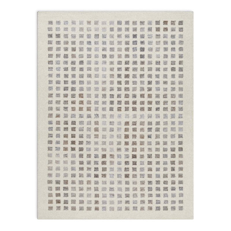 Sigrid Hand Tufted Geometric Indoor Rug, Rectangle 2' x 3'