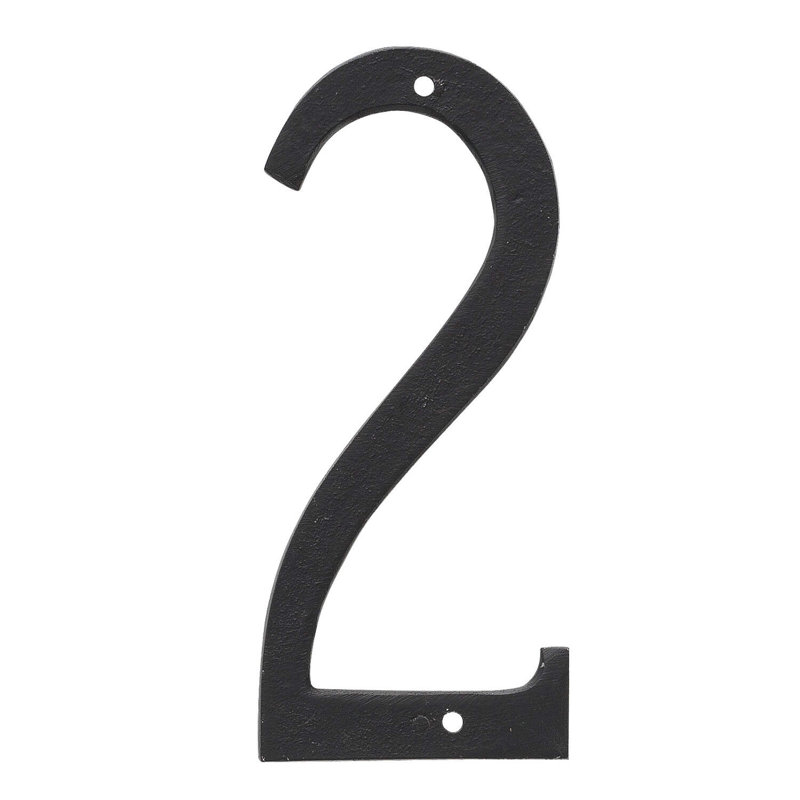 Classic House Number, 4" H x 2" W, 2