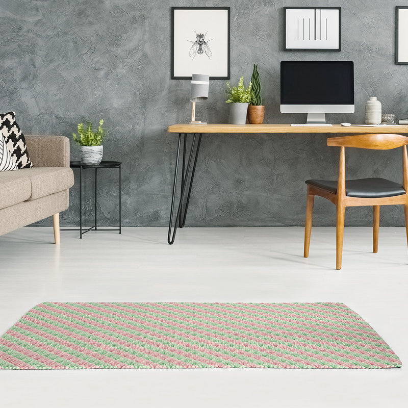 Chenille Geometric Indoor Rug, Rectangle 5' x 7'