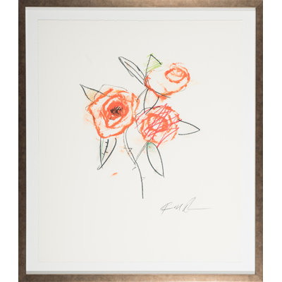Orange Rose - Flower 6 Painting by Robert Robinson