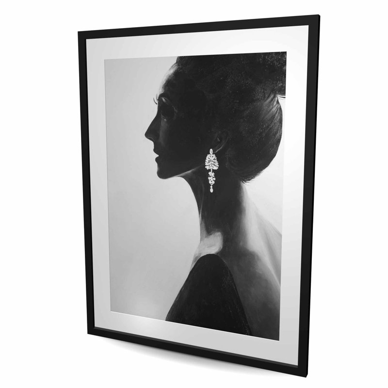 Femme chic - décor de salon figuratif mat