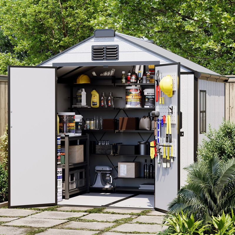 8x6 Shed, 96" W x 72" D