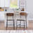 Bridgestone Upholstered Counter Stool with Metal Frame-1482371583