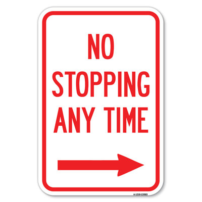 No Stopping Anytime With Arrow (Right)/23583