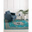 Tapis oriental turquoise Eesi-19499772