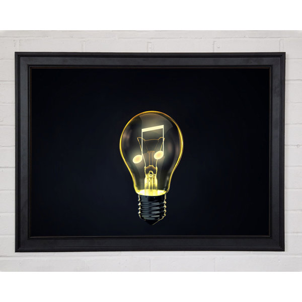 Ebern Designs Musical Light Bulb - Single Picture Frame Art Prints ...