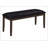 Bench, 48" Rectangular, Dining Room, Entryway, Hallway, Kitchen, Upholstered, Wood,  Solid Wood,  Leather-look, Transitional
