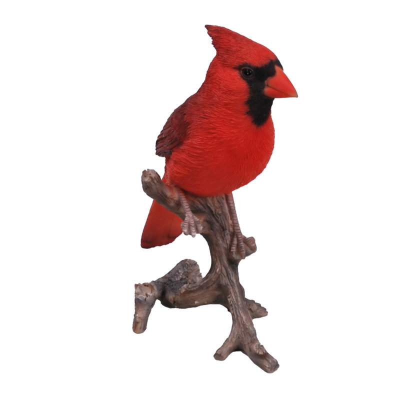 Cardinal on Branch Statue