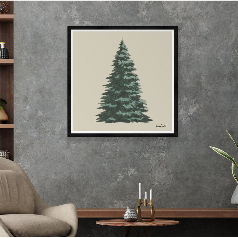Fir Tree Print, Black