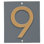 Floating Modern 6" Number Vertical Address Plaque Rectangle Wall Plaque